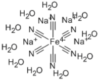 Sodium ferrocyanide Structure